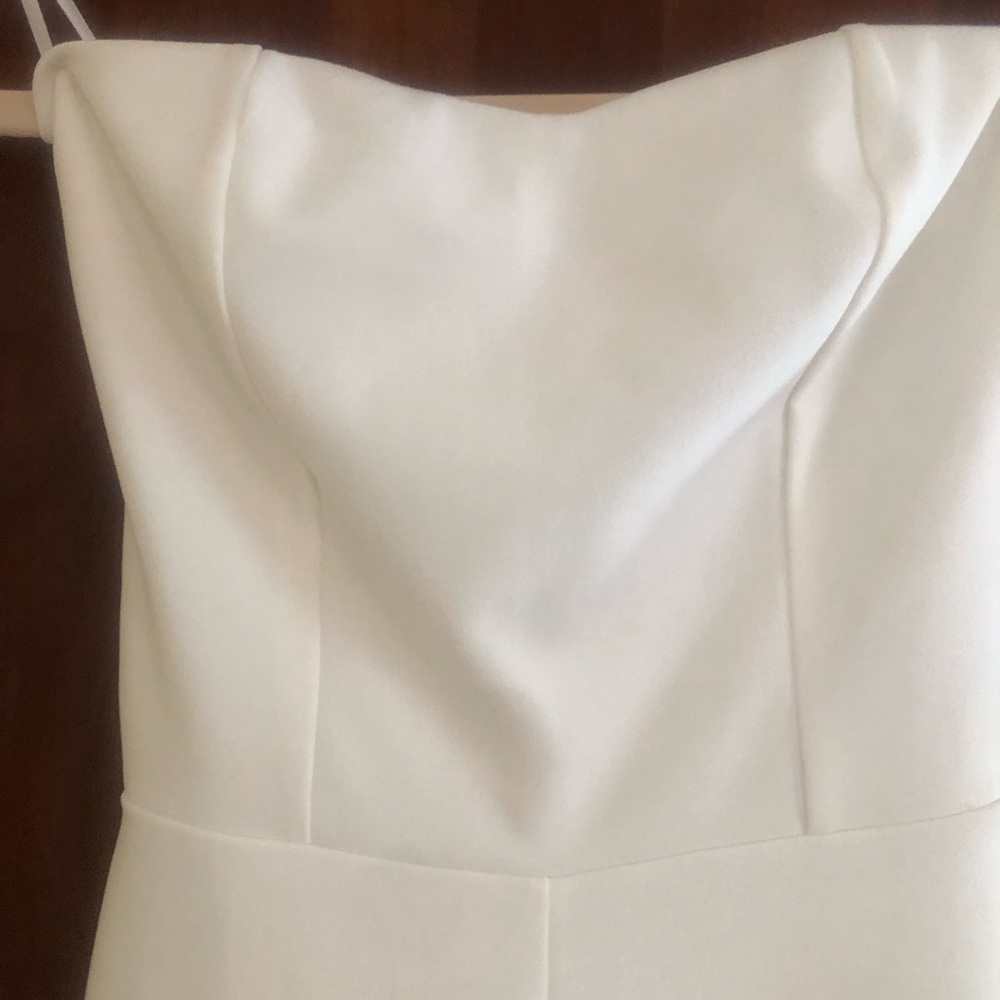 Lulus white Strapless Wide-Leg Jumpsuit - Picture 5 of 6